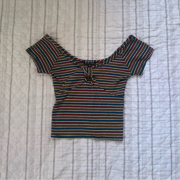 Poof New York striped crop top - Picture 1 of 3